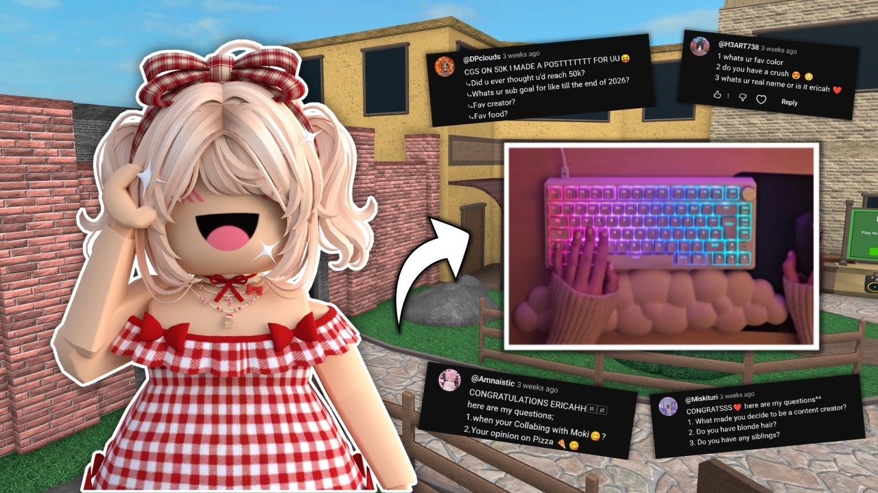 MM2, but I answer YOUR QUESTIONS + HANDCAM (50K QNA)