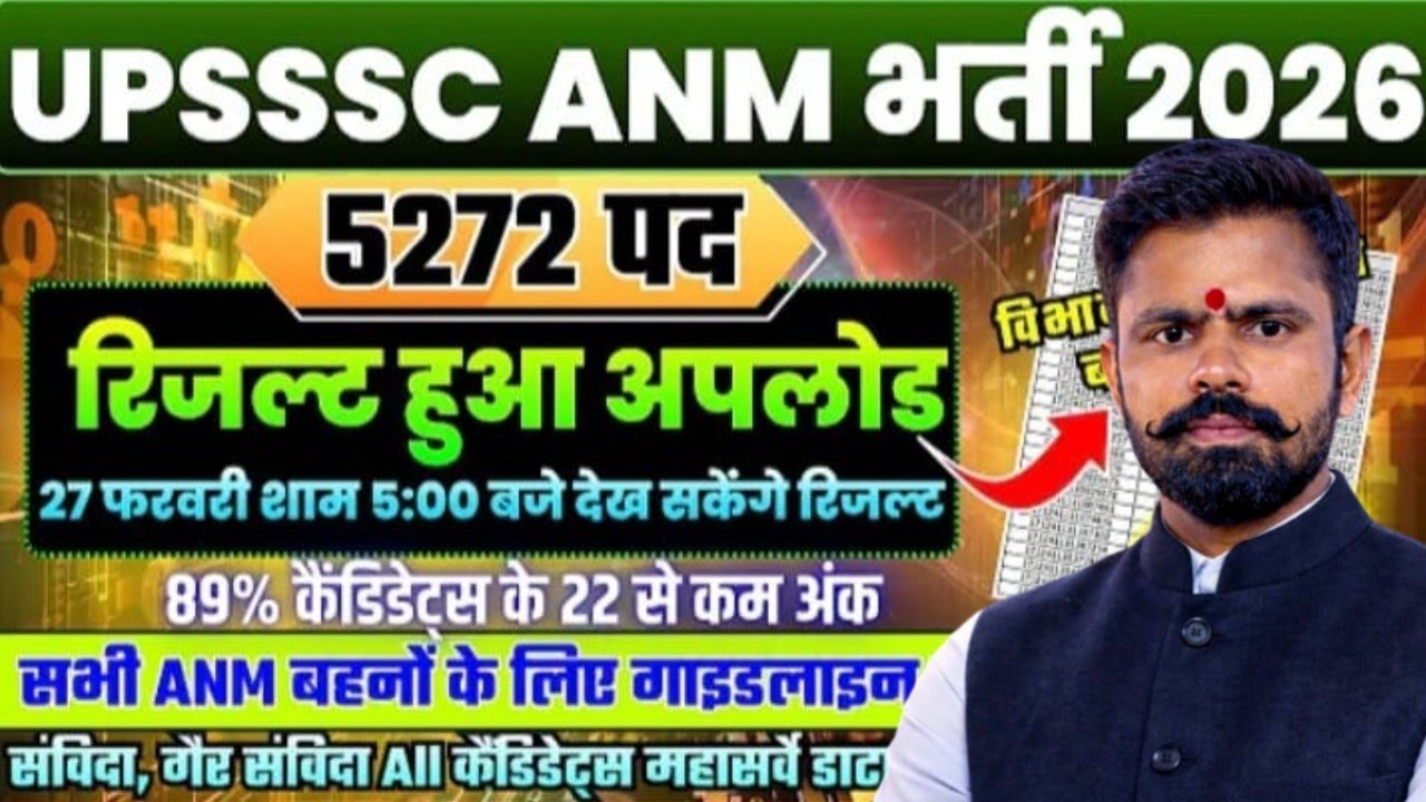UPSSSC ANM||RESULT हुआ अपलोड||AKS CLASSES BY JASVEER SIR