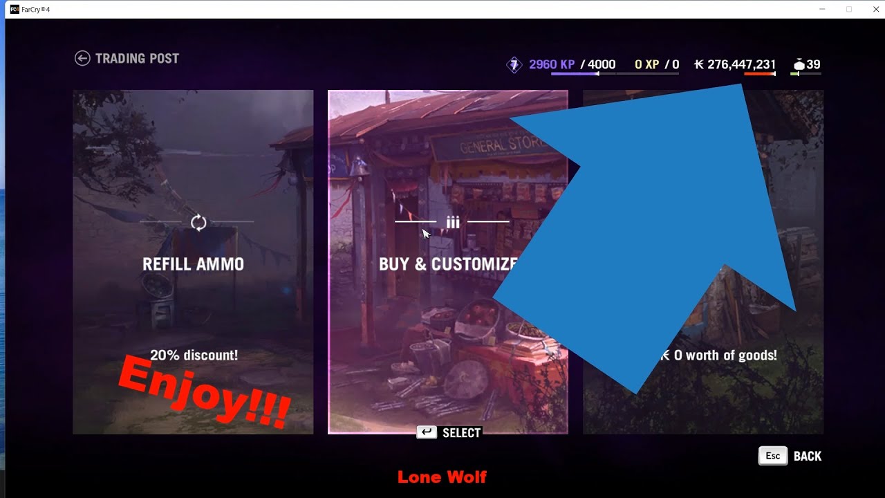 Unlimited Money Rupees with CheatEngine on PC/MAC in Story Mode Far Cry 4 