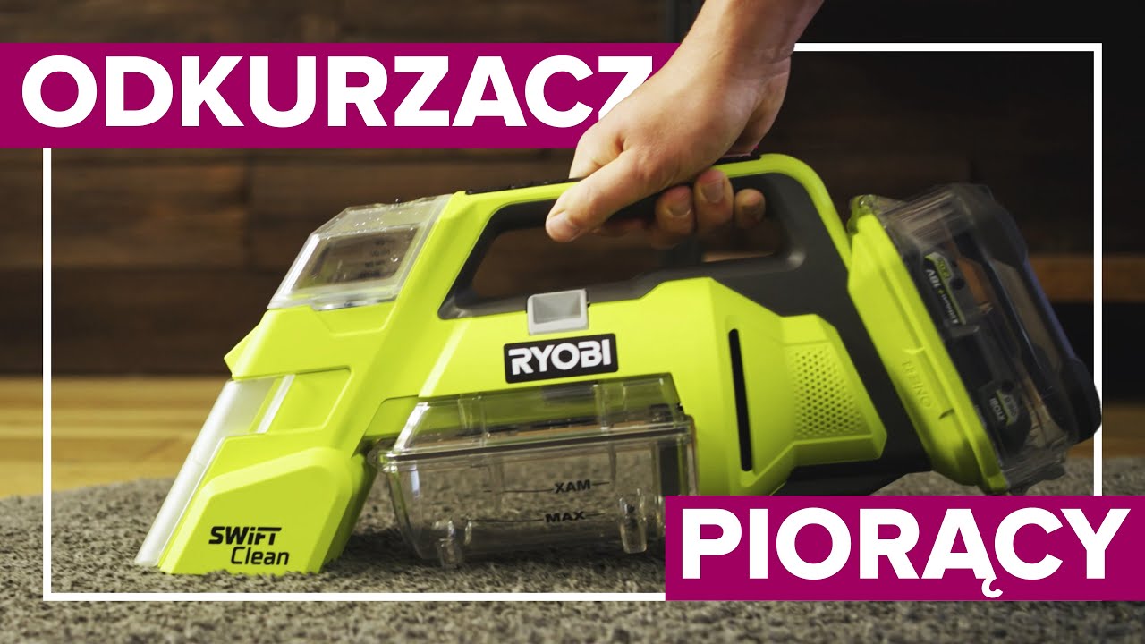 RYOBI Swift Clean | Kompaktowy odkurzacz piorący, model RDC18