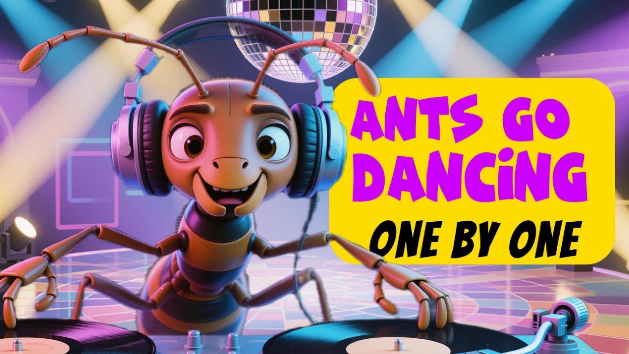 The Ants Go Marching DISCO Remix – Learning to Count 1-5!