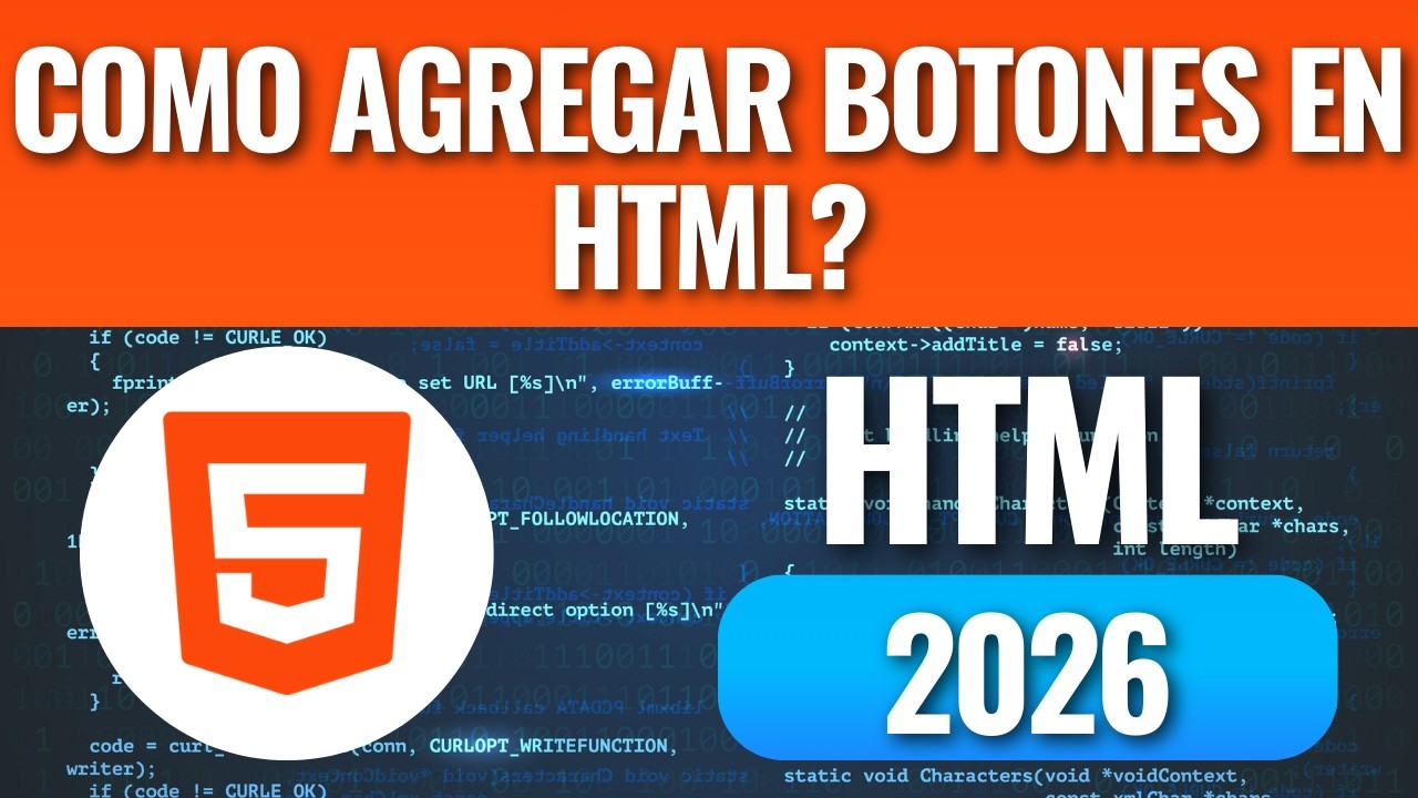 Como agregar Botones en HTML? en menos de 10 minutos