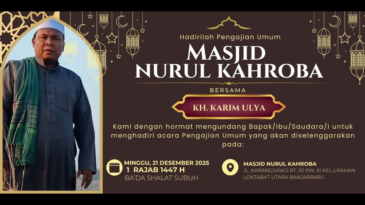LIVE! Pengajian Kitab Subuh ahad bersama KH.KARIM ULYA