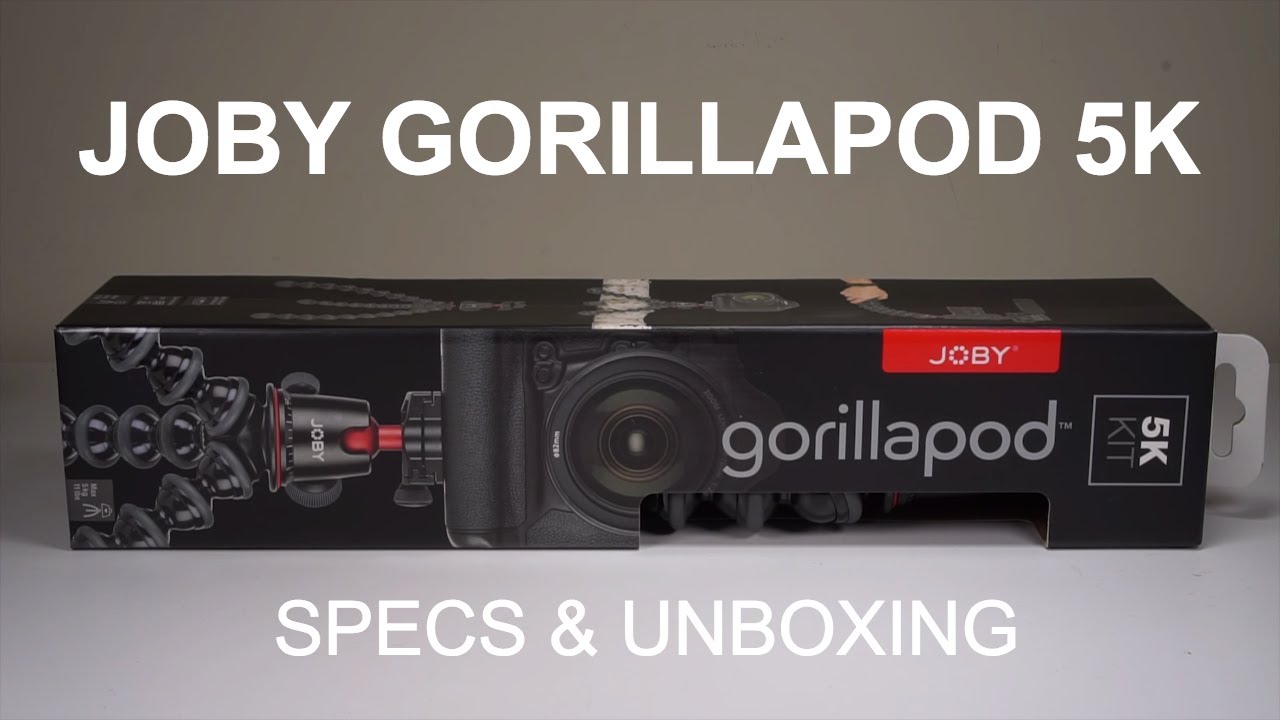 Joby GorillaPod 5K Kit - Camera Tripod - Unboxing & Specs