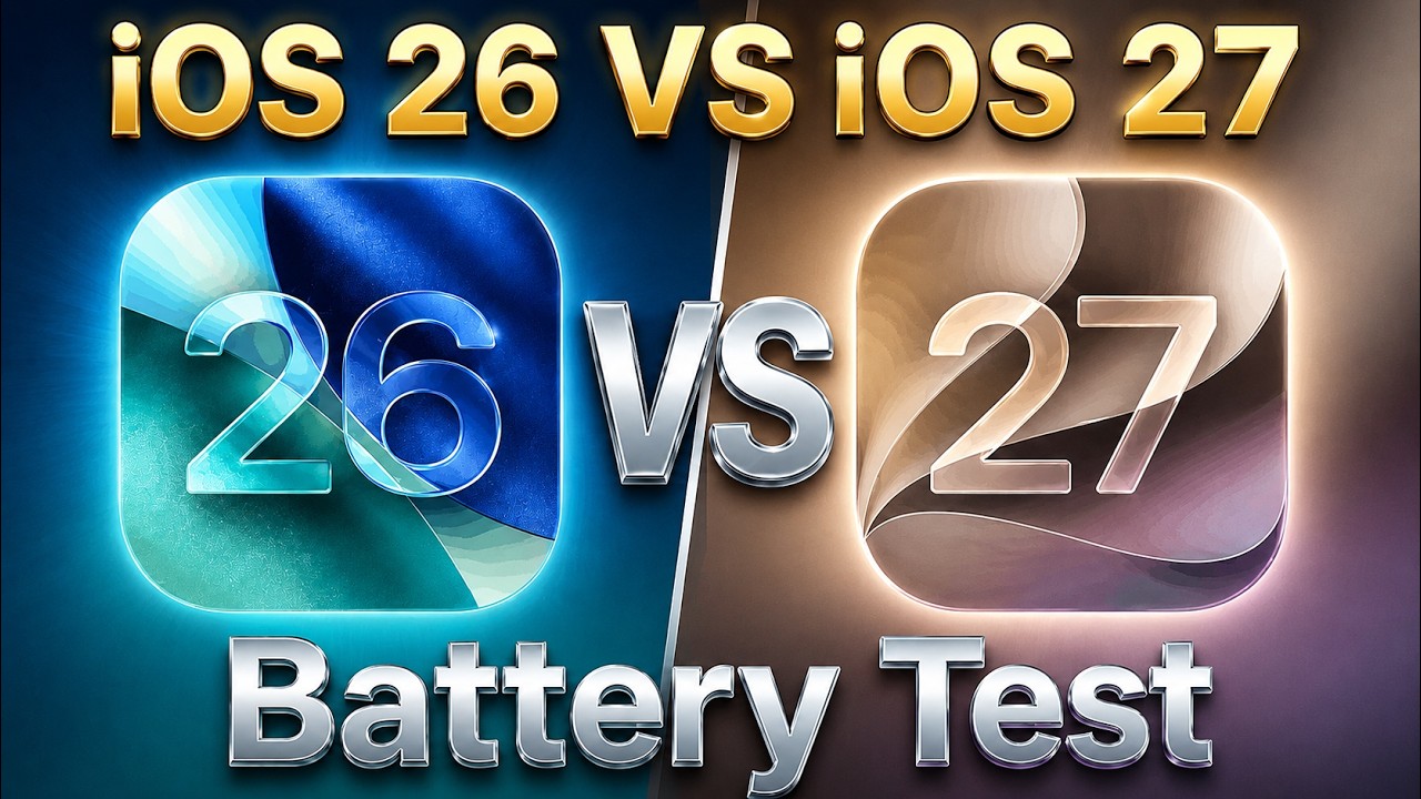 iOS 27 vs iOS 26 - 1 Hour Battery Test