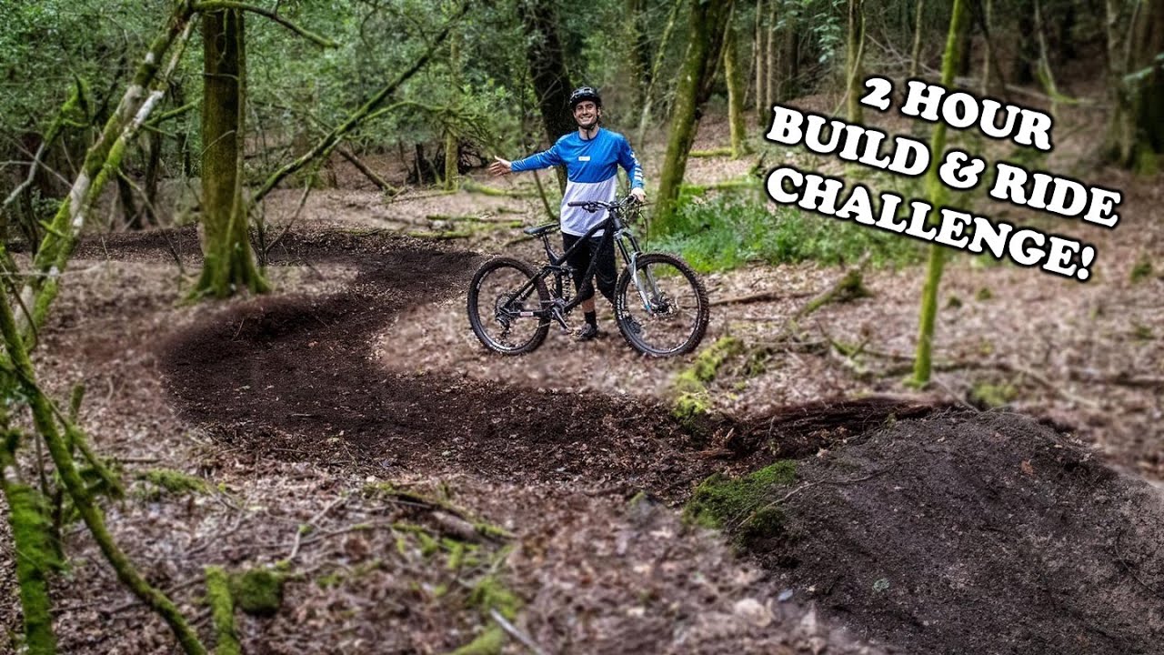 Can We Build a Downhill Track in 2 Hours? - BUILD & RIDE CHALLENGE!