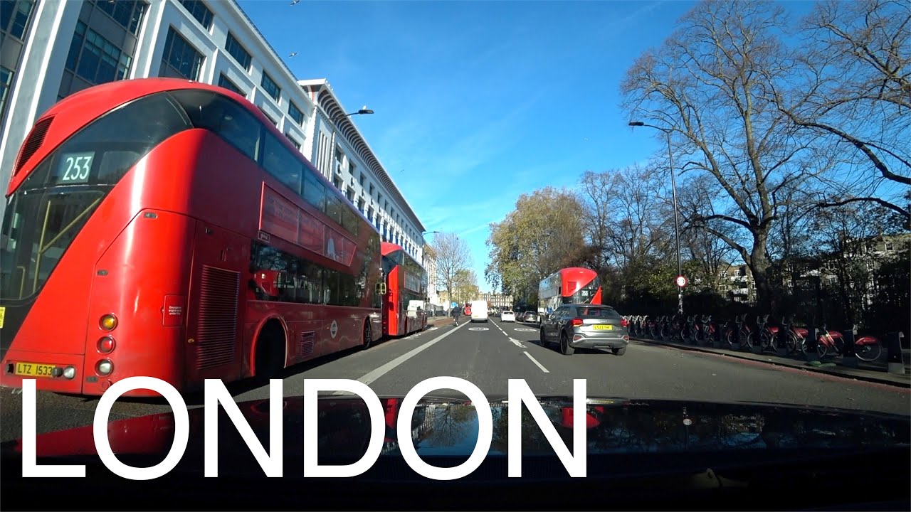 London Most Scenic Drive | Hoover Building and Camden High Street | 4K HDR London 2023