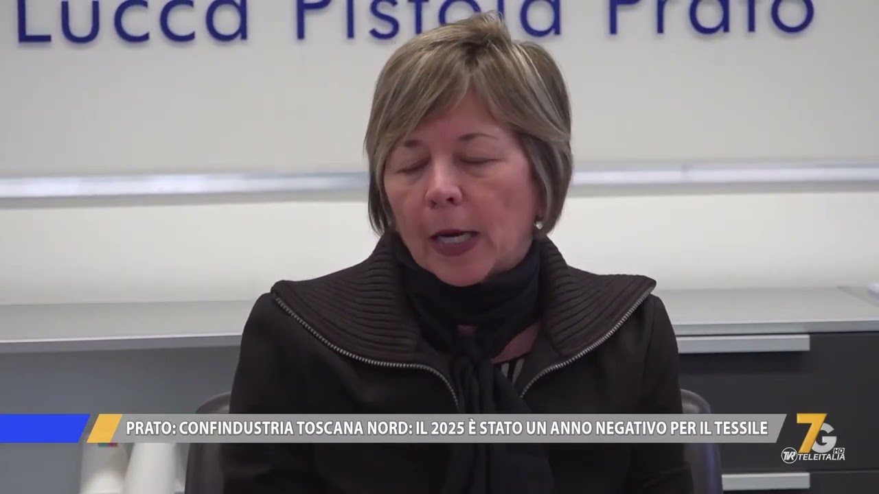 TVR Teleitalia - Prato - Per Confindustria Toscana Nord l’industria del tessile ha sofferto nel 2025