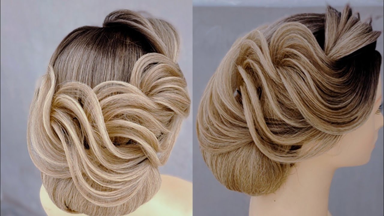 WAVE UPDO HAIR STYLE || INSPIRE BY GEORGIYKOT || TUTORIAL