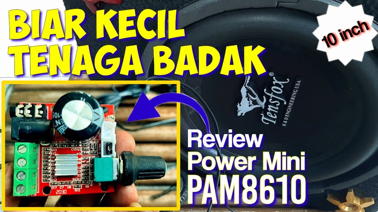 Review dan Tes Suara Pam 8610 dengan Speaker 10 