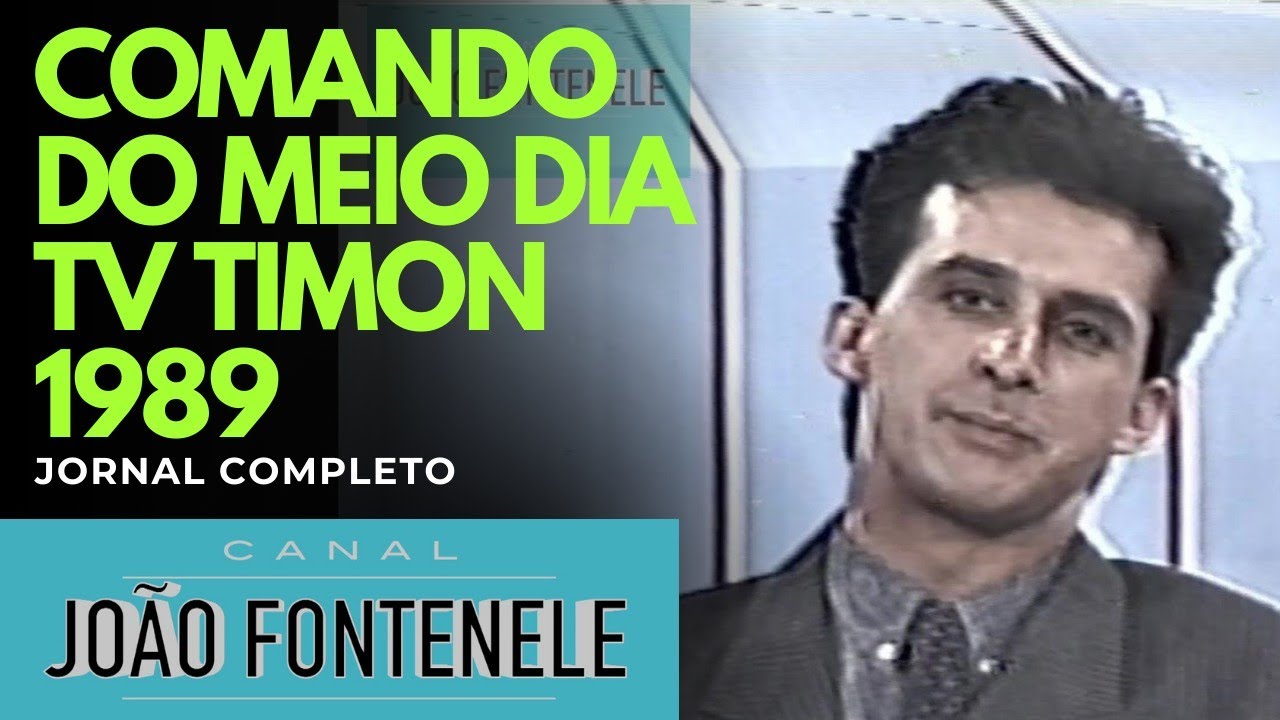 JORNAL COMANDO DO MEIO DIA (TV TIMON 07/08/1989) com  DONIZETTI ADALTO E CARLOS MORAES (COMPLETO)