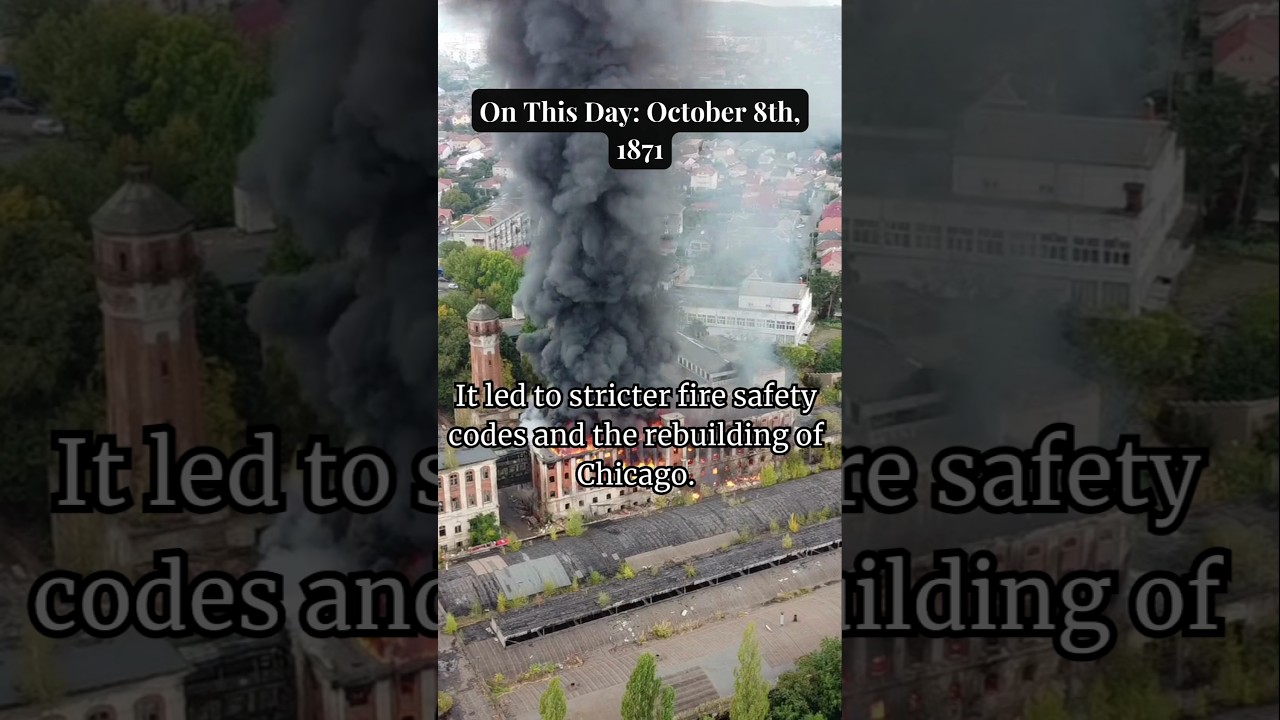 The Great Chicago Fire of 1871: A Tragedy That Transformed a City Forever #chicagohistory #history
