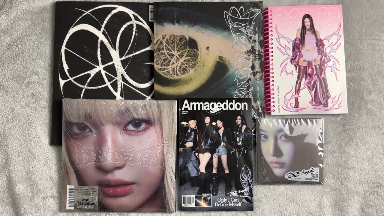 ♡Unboxing aespa 에스파 1st Album Armageddon 아마겟돈 (Authentic, Zine, Superbeing, MY Power, & Poster Ver.)
