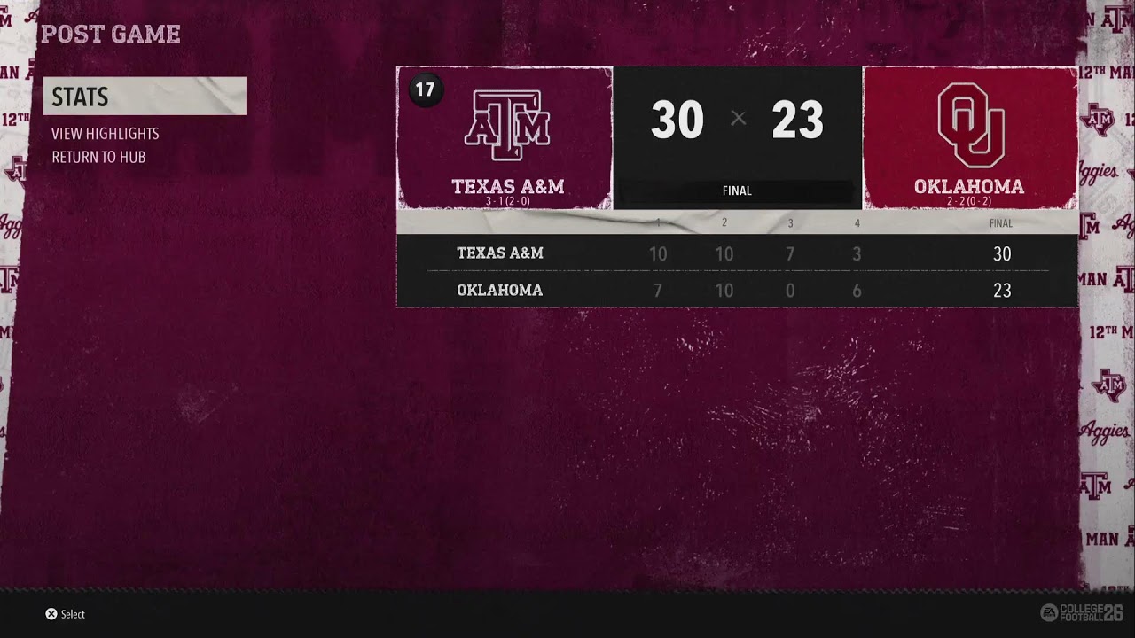 KML vs Oklahoma Wk4