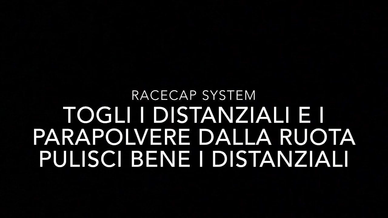 VIDEOISTRUZIONI Racecap System