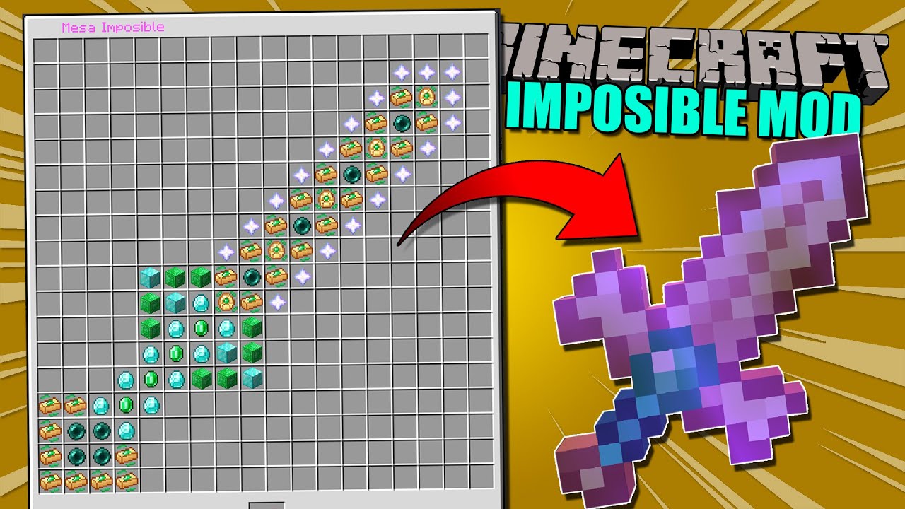 CRAFTEOS IMPOSIBLES MOD - La mesa mas EXAGERADA de minecraft - Minecraft mod 1.15.2