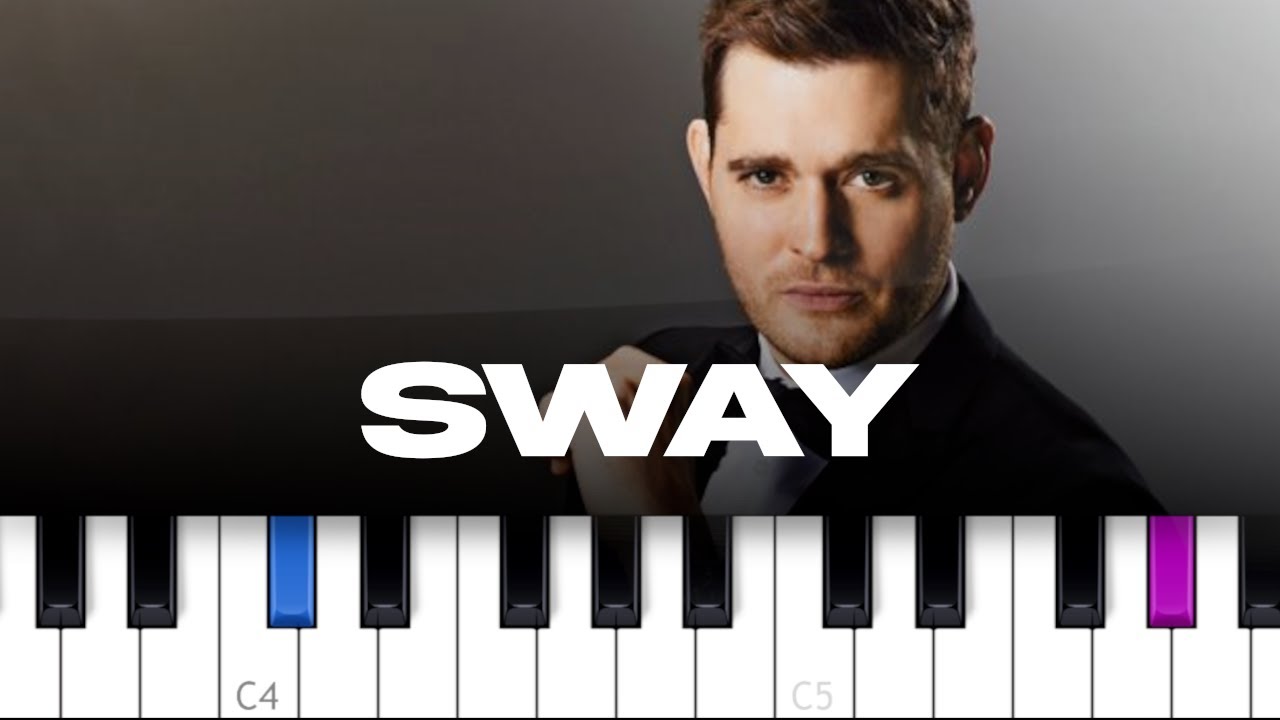 Michael Buble - Sway (piano tutorial)