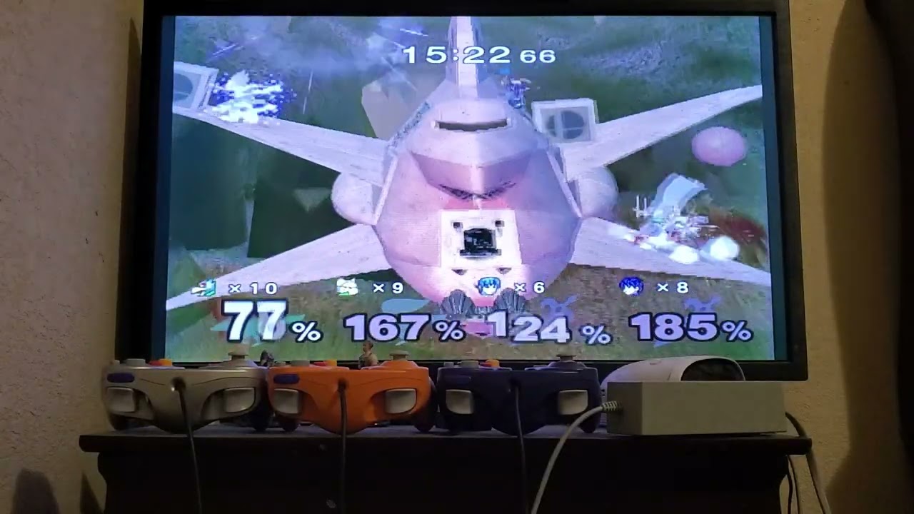 Super Smash Bros Melee - 10 Stock Match (Team Battle)