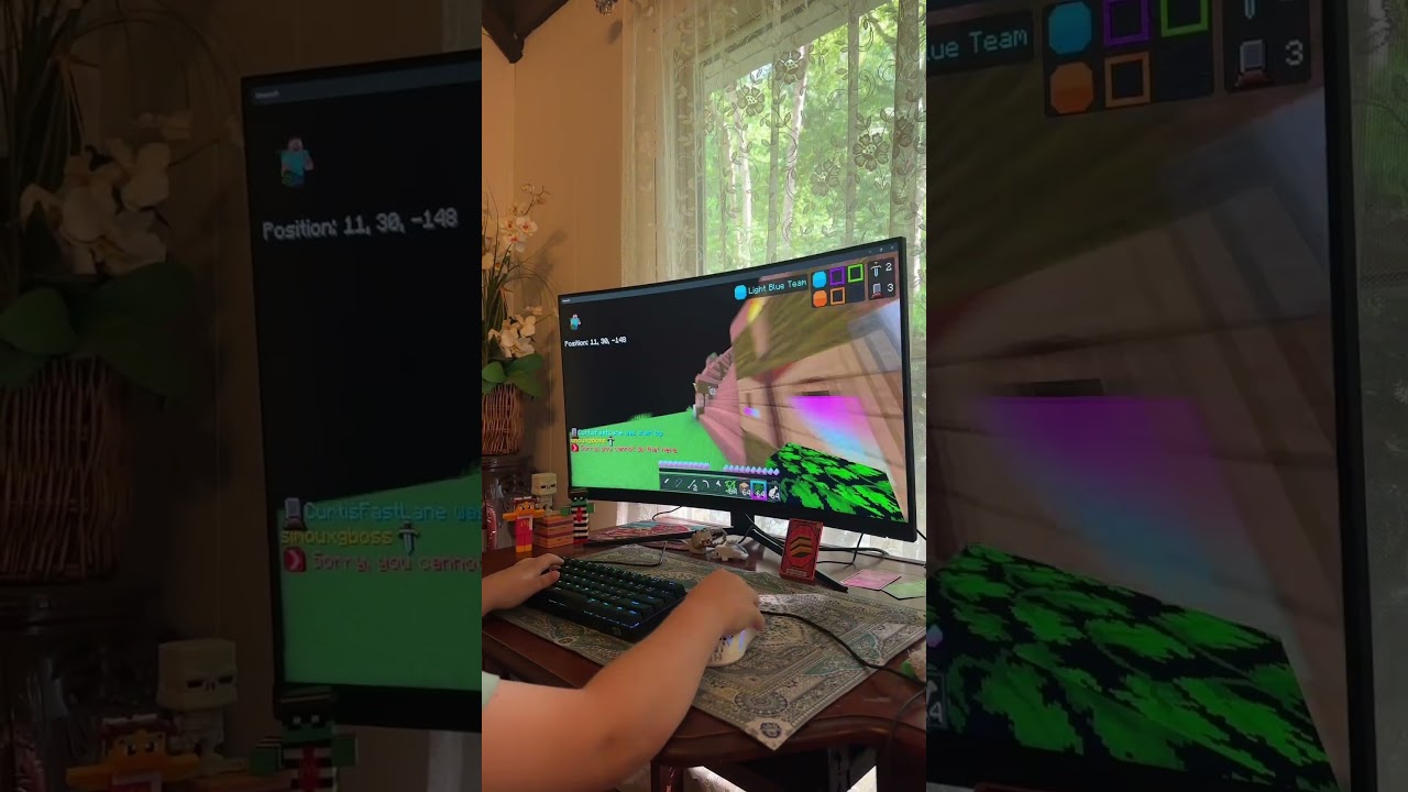 Capture The Wool in Minecraft Bedrock #minecraft #minecraftpvp #bedrock #capturethewool #kidsgaming