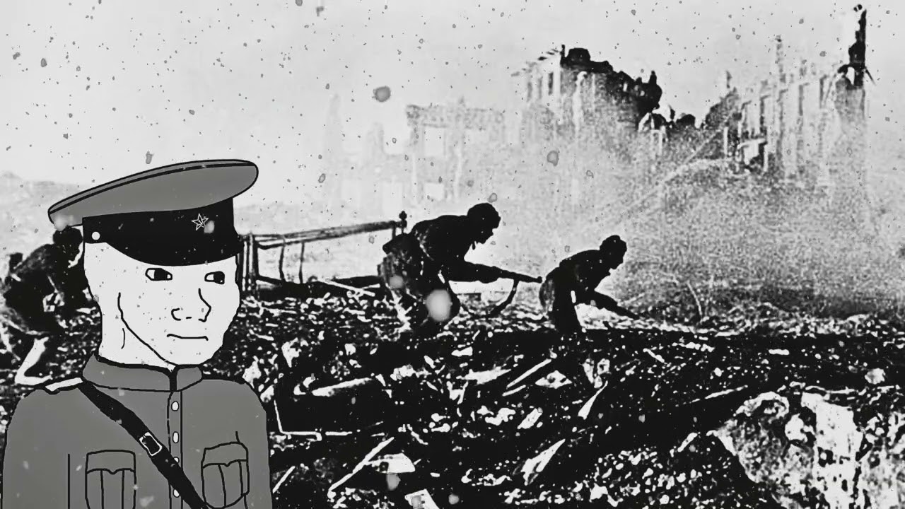 WW2 Eastern Front Battlefield Ambience with Soviet radio playing in the background