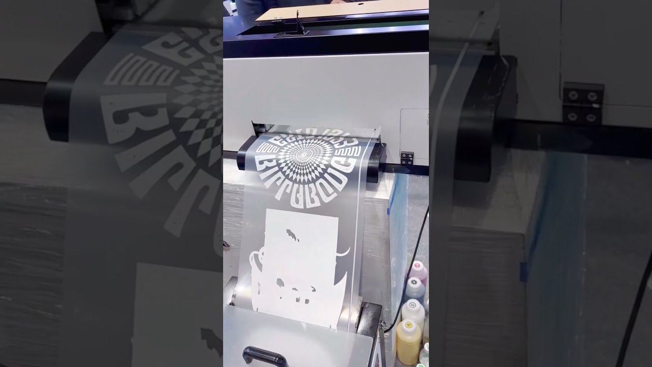 C32 DTF printer with dual xp600 printheads and vertical DTF powder shaking machine #dtfprinter