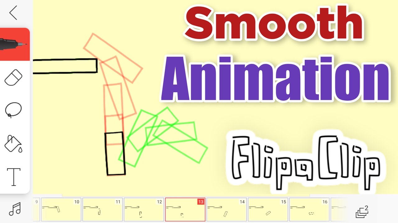 Flipaclip animation tutorial | Animate Smooth motion very easily
