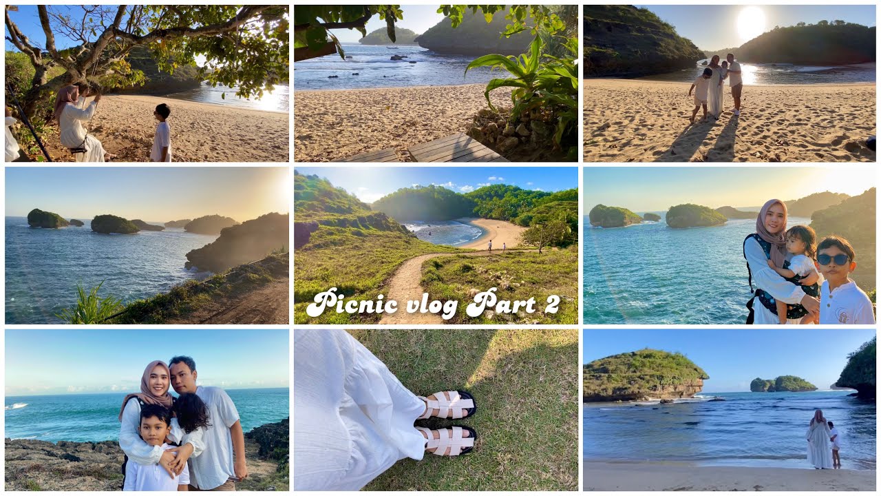 Picnic Vlog Part 2 || Picnic Bersama Keluarga ✨ Pantai Bercak Pacitan !!!