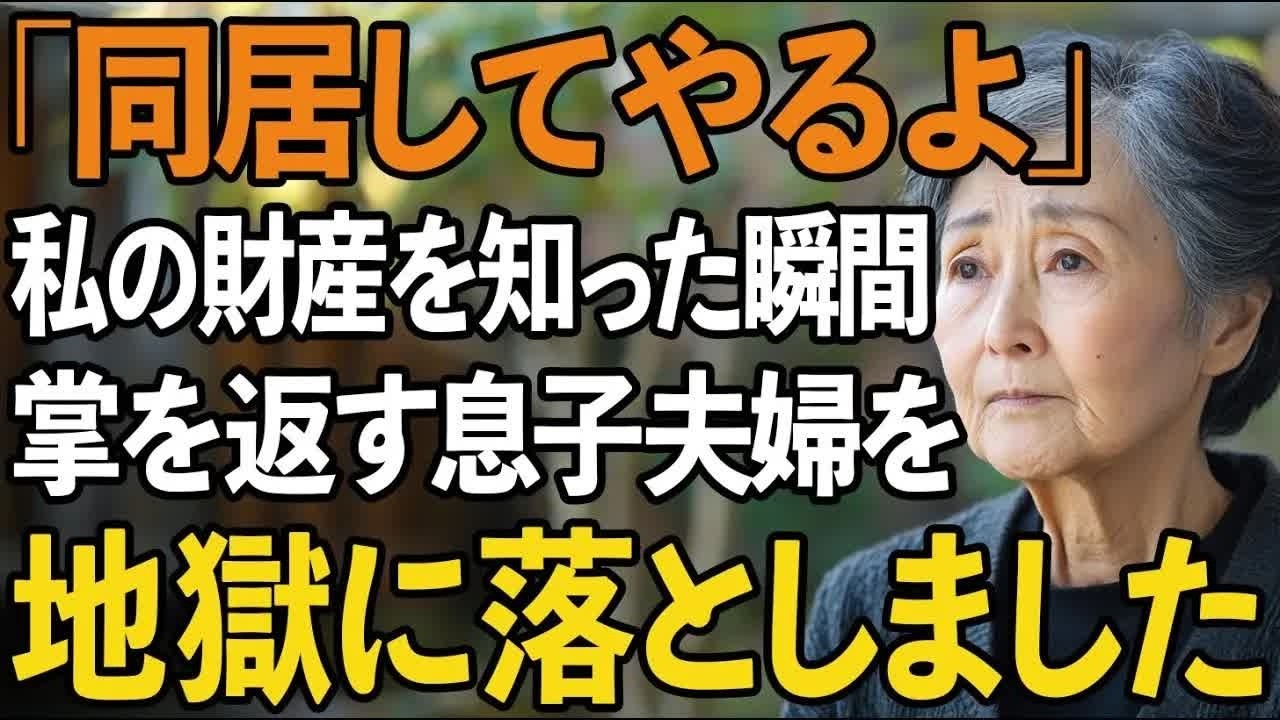 「同居してやるよ」私の財産を知った瞬間、急に優しくなった息子夫婦。しかし金目当ての本性を知った私は、2人に地獄を見せてやりました【60代以上の方へシニアライフ】