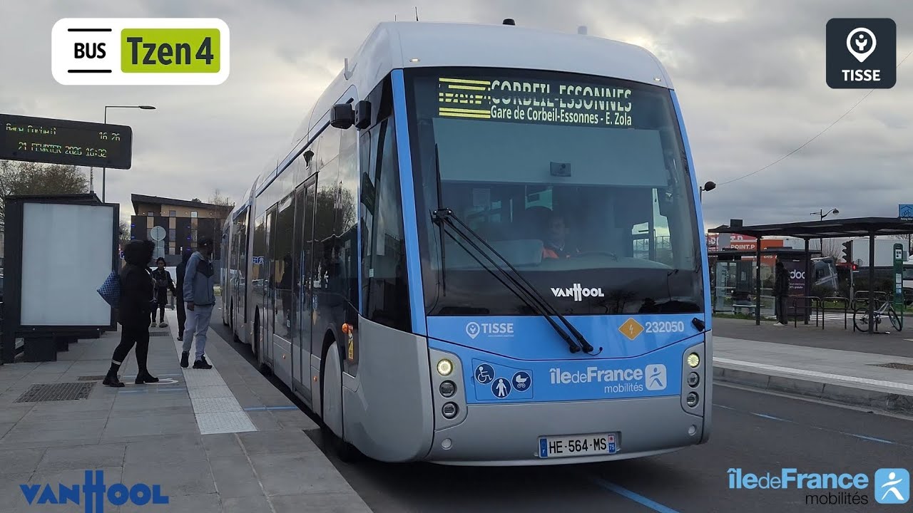 Le nouveau BHNS, TZen 4 #idfmobilités #idfm #idf #bus #transport #essonne #tzen4 