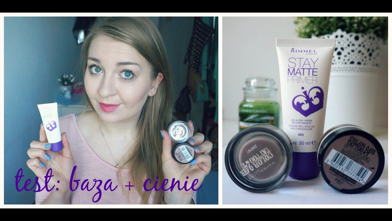 TEST: Rimmel, Stay Matte, Primer + Maybelline, Color Tattoo 24Hr