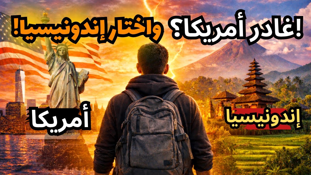 لماذا شاب عربي ترك أمريكا وهاجر إلى إندونيسيا؟ إجابة صادمة