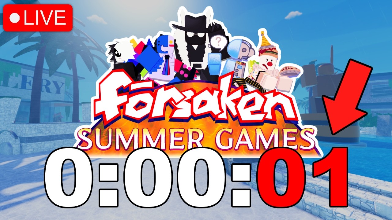 🔴ROBLOX FORSAKEN SUMMER GAMES UPDATE COUNTDOWN!!! (LIVE)