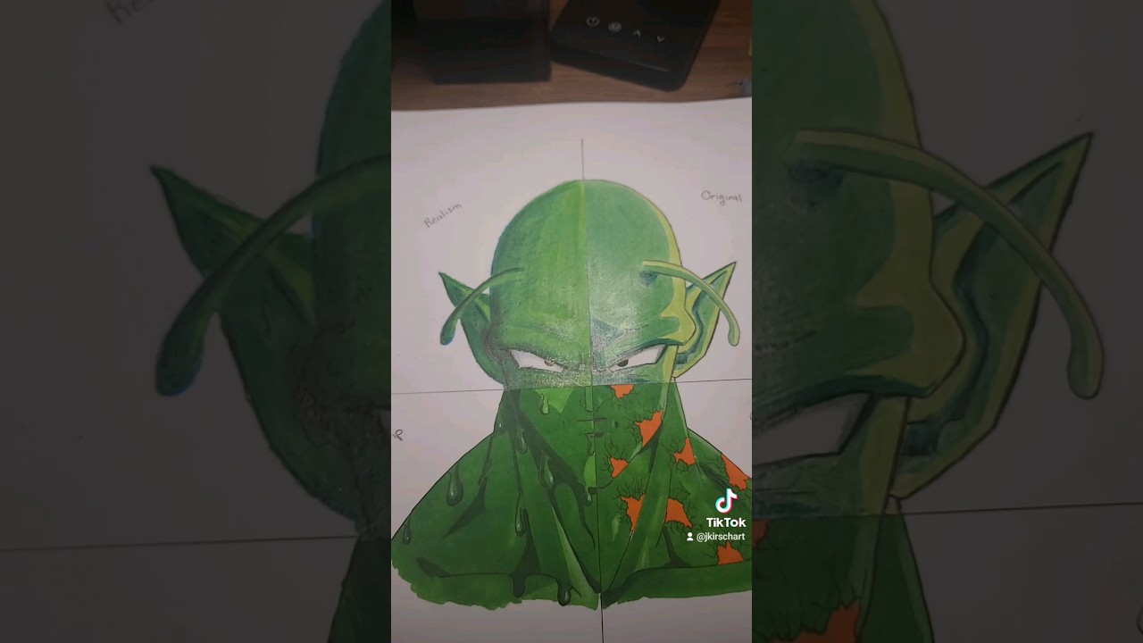 Incredible Drawing of Piccolo in realism!!!!! #piccolo #art #drawing #realism #fyp #artwork #shorts