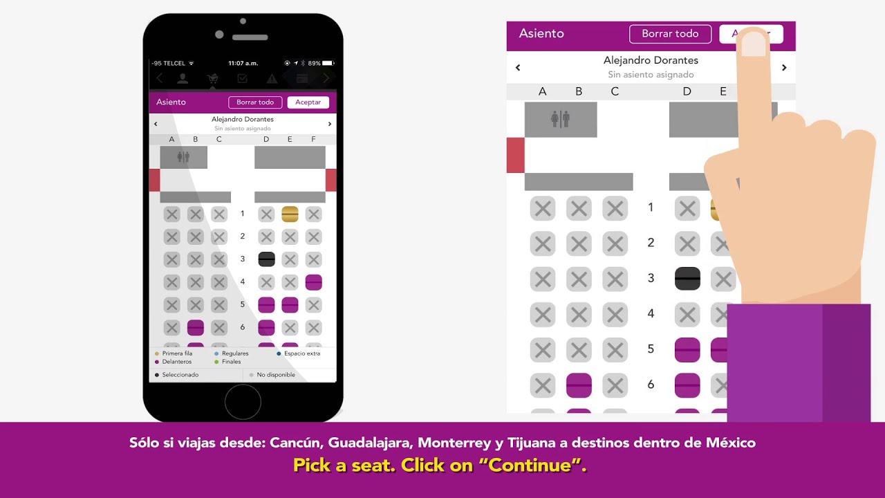 Save lots of time by doing a mobile check-in from your phone.