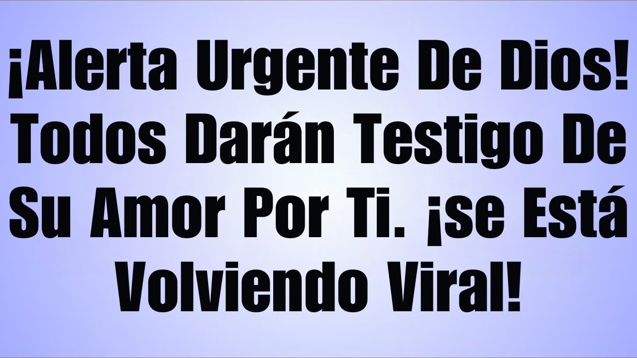 ⚠️ ¡Alerta Urgente De Dios! Todos Verán El Poder De Su Amor En Tu Vida✝️ MENSAJE DE DIOS🕊️ DIOS DICE