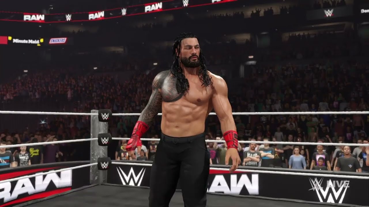 Wwe Roman Reigns Vs Pat McAfee Full Match Gameplay Wwe2k25 