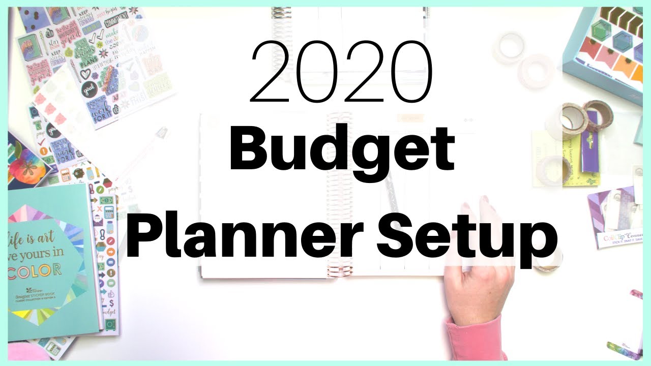 2020 Budget Planner Setup | Budget With Me | Erin Condren Deluxe Monthly Planner
