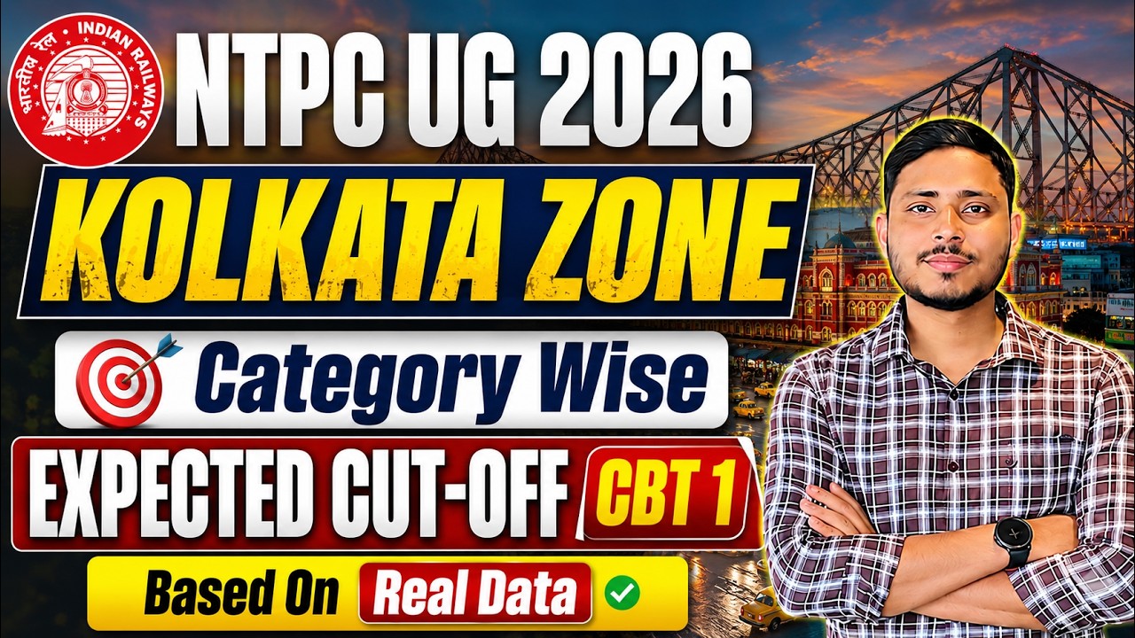 RRB NTPC UG CBT 1 2026 Kolkata Zone Cut-Off||RRB NTPC UG Safe Score For Kolkata Zone