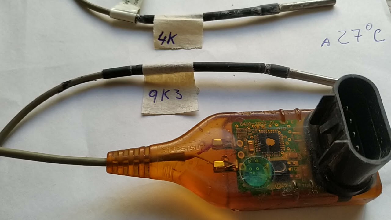 Sensor serial de temperatura de chiller Trane. reparación, cambio de ntc de 10k