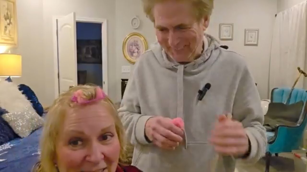 Over 50 Hair FAIL: My Clueless Husband Tries Roller Set—Regrets Incoming!