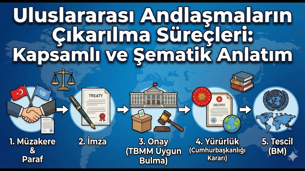 Uluslararası Andlaşmaların &Ccedil;ıkarılma S&uuml;re&ccedil;leri (&Ouml;rnekli, Şematik ve Kapsamlı Anlatım) #andlaşma