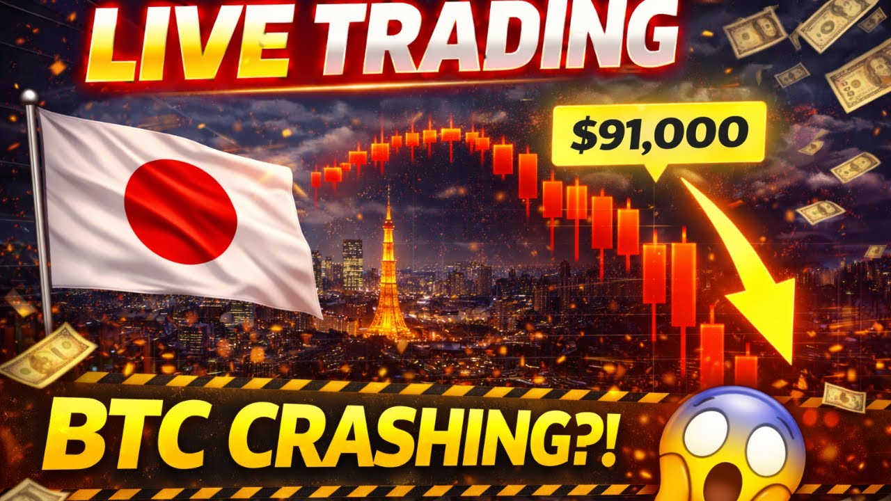 Bitcoin Live Trading Tokyo Session: BTC Dump to $91K ?! 🚨 | Live Crypto Trading (BTC/ETH/XRP/SOL
