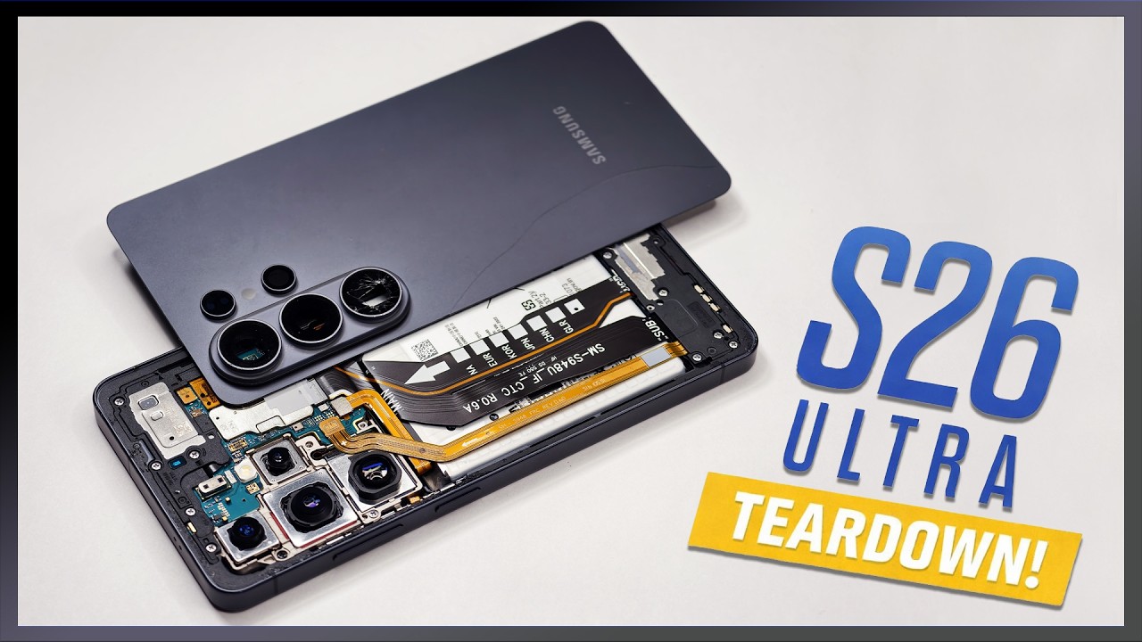 Samsung Galaxy S26 Ultra Teardown Disassembly Phone Repair Video Review