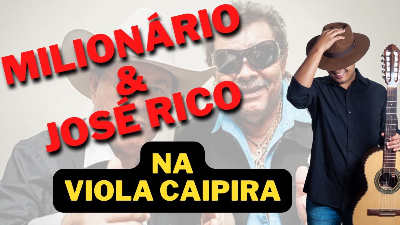 FINALMENTE como tocar viola caipira - Milionário e José Rico - Muito fácil - Cifra na tela