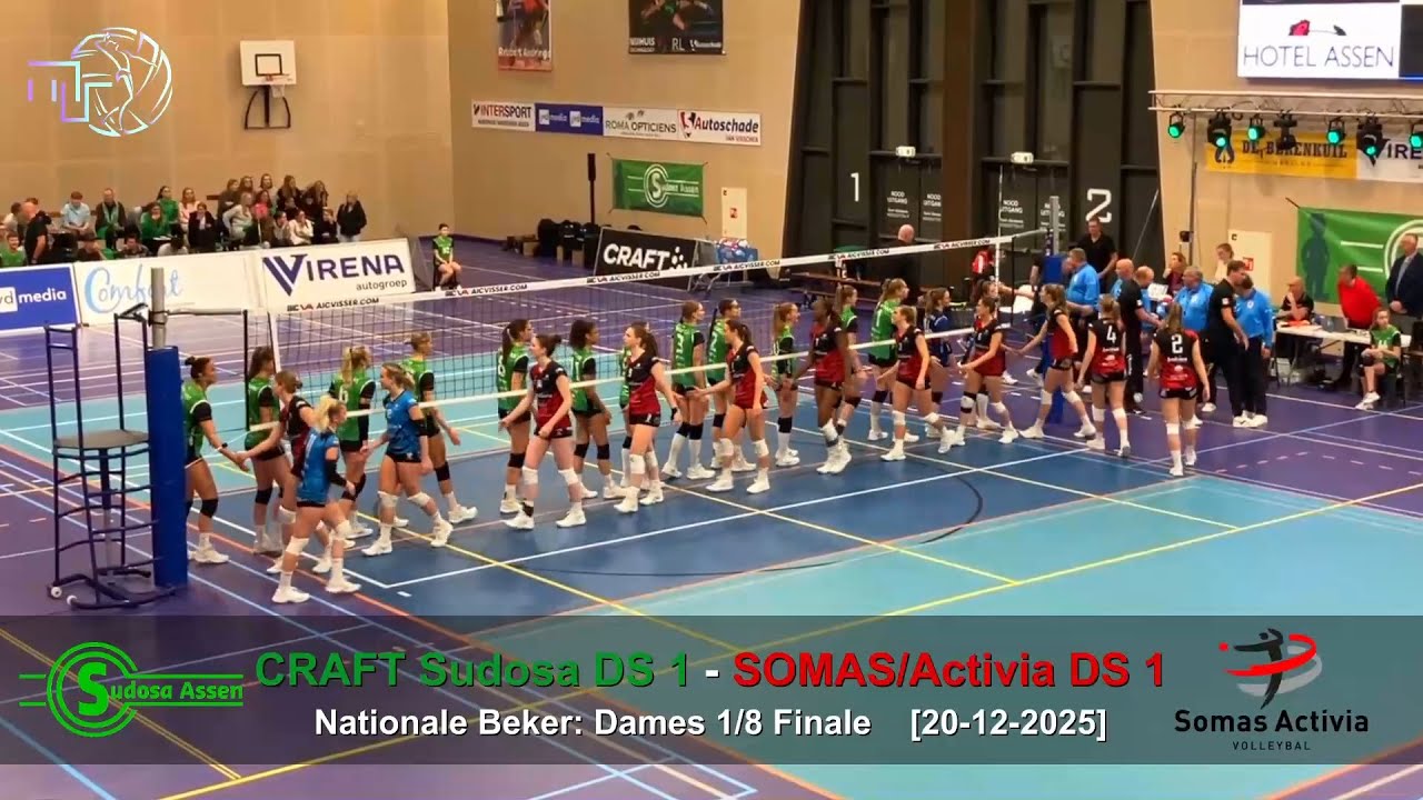 Volleybal Dames Nationale Beker 1/8 Finale: CRAFT Sudosa D1 - SOMAS/Activia D1 [20-12-2025]