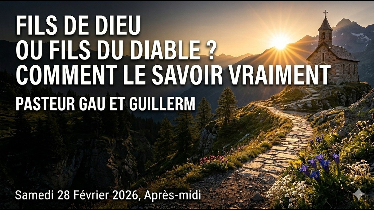 Fils de Dieu ou fils du diable ? Comment le savoir vraiment. Séminaire Meaux  Samedi Après-midi