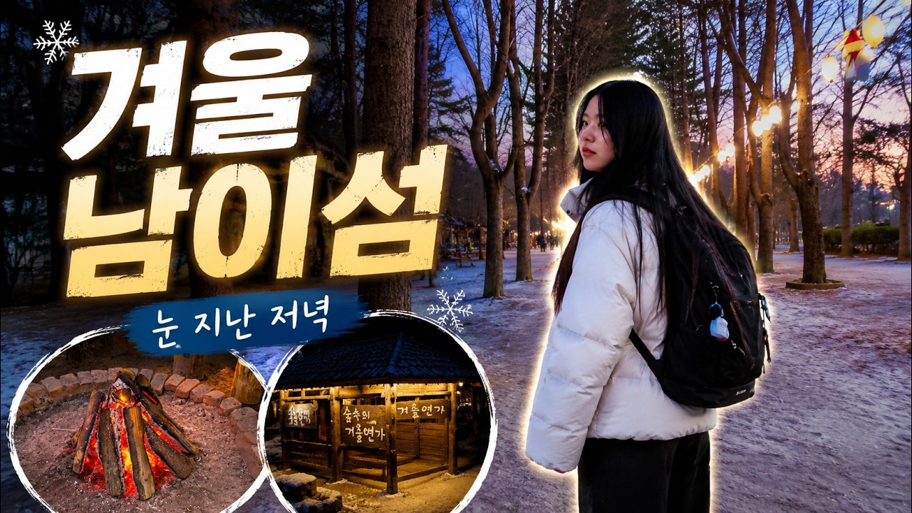 눈이 지나간 저녁, 남이섬을 걷다 | After the Snow, a Quiet Walk on Nami Island