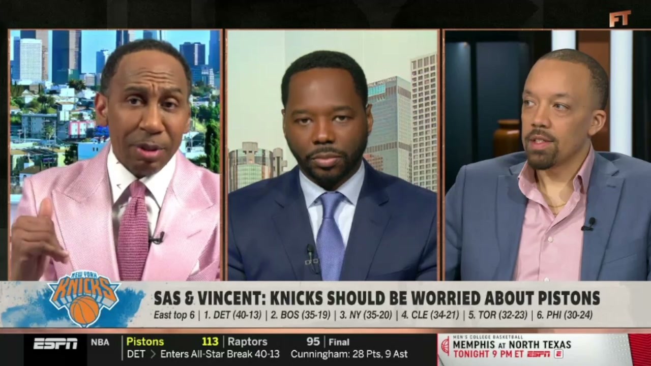 Pistons scare everyone - Stephen A. wants Knicks to figure out how BEAT East’s top dog | FIRST TAKE