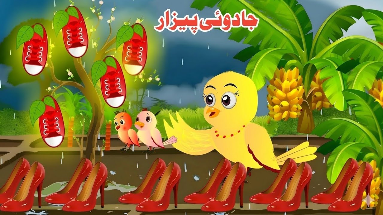 Magical Shoes | Meena Chirya | Pashto new cartoon 2025 stories