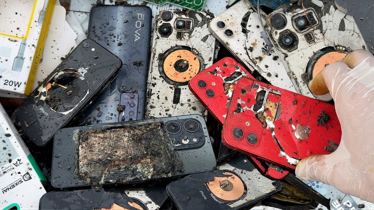 🥰Lucky Day! i Found iPhone 15 Pro Max & Many Broken Phones | Restoring TECNO POVA 2